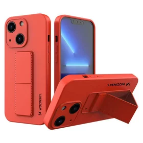 Husa Wozinsky din silicon flexibil cu functie stand pentru iPhone 13 Red