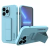 Husa Wozinsky din silicon flexibil cu functie stand pentru iPhone 13 Pro Max Blue