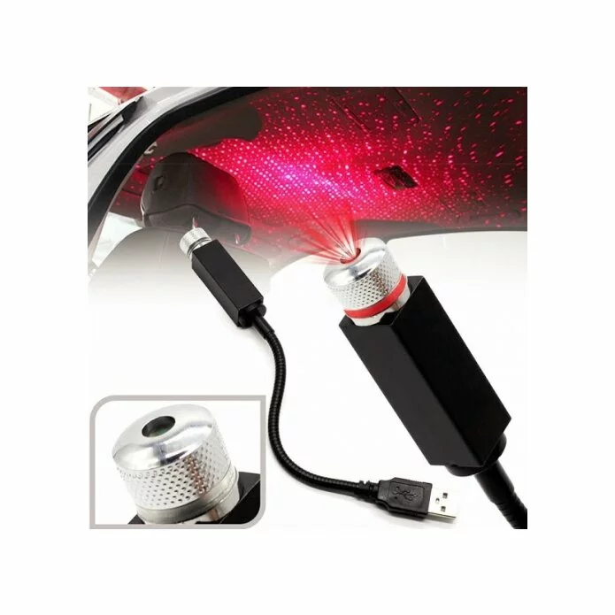 Lumini LED auto cu laser de proiectie, USB