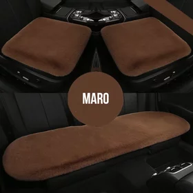 Perna PLUSH pentru scaun auto din imitatie de blana Brown