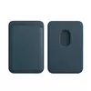 Portofel MagSafe din piele ecologica pentru iPhone Navy