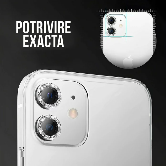Protectie camera spate Diamond Eagle Eye pentru iPhone 12/ iPhone 12 Mini/ iPhone 11