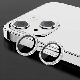 Protectie camera spate Diamond Eagle Eye pentru iPhone 12/ iPhone 12 Mini/ iPhone 11 Silver