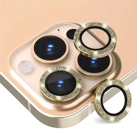 Protectie camera spate Diamond Eagle Eye pentru iPhone 12 Pro Max Gold