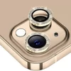 Protectie camera spate Diamond Eagle Eye pentru iPhone 13/ iPhone 13 Mini Gold