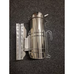 Afumător inox profesional ranforsat, capac rotund, cu cilindru picture - 1