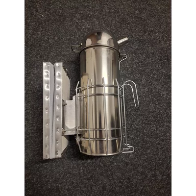 Afumător inox profesional ranforsat, capac rotund, cu cilindru picture - 1