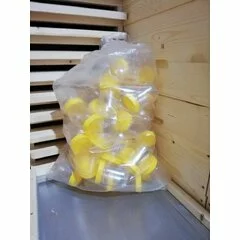 Borcan miere plastic alimentar rotund 280g bax 50 buc