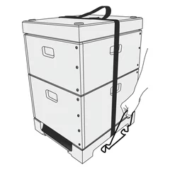 Manere metalice pentru prinderea si manipularea stupului de poliuretan FAROSTUP picture - 1