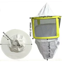 Masca apicola cu bust si plasa metalica patrata picture - 3