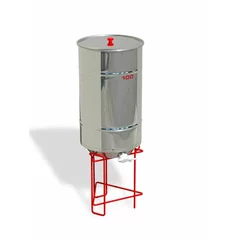Maturator miere inox 100 kg cu fund conic si canea inox – ZERO, Lega picture - 1