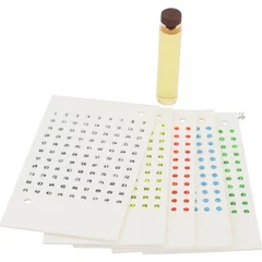 Numere fluorescente plastic pentru marcat matci Swienty