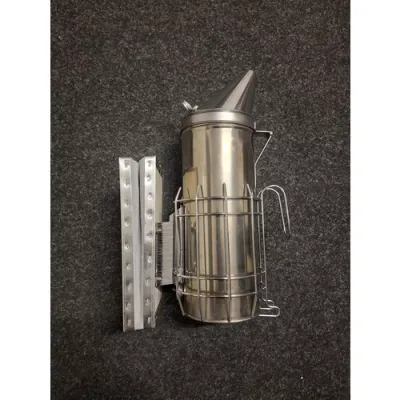 Afumător inox profesional ranforsat, capac conic