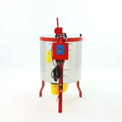 Centrifuga apicola radiala inox 20 rame actionare manuala si electrica 220V si 12 V semiautomata OPTIMA Lyson