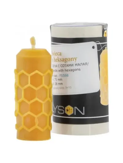 Forma din silicon, lumanare cu imprimeu hexagon, Lyson picture - 2