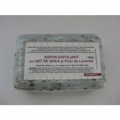 SAPUN EXFOLIANT CU LAVANDA- Apidava, 200g