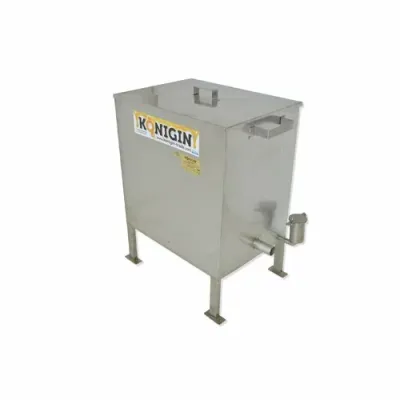 Topitor de ceara cu aburi din inox cu arzator, mare, Konigin picture - 1