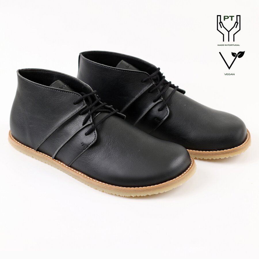 Semi-ghete barefoot vegane WILLOW - Black