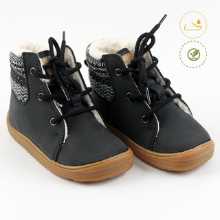 Vegan boots BEETLE - Black 24-29 EU picture - 1