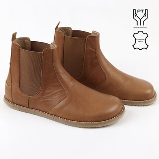 Chelsea barefoot boots LUNA -  Camel