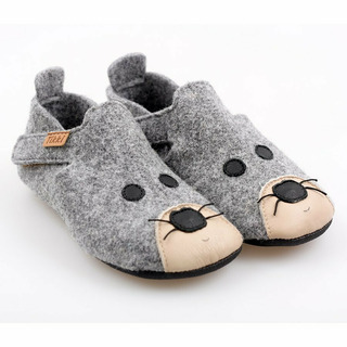 Wool slippers ZIGGY V2 - Mouse 18-40 EU