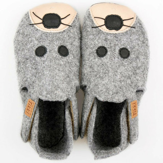 Wool slippers ZIGGY V2 - Mouse 18-40 EU picture - 2