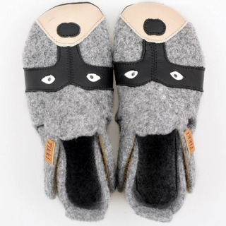 Wool slippers ZIGGY V2- Raccoon 18-40 EU picture - 2