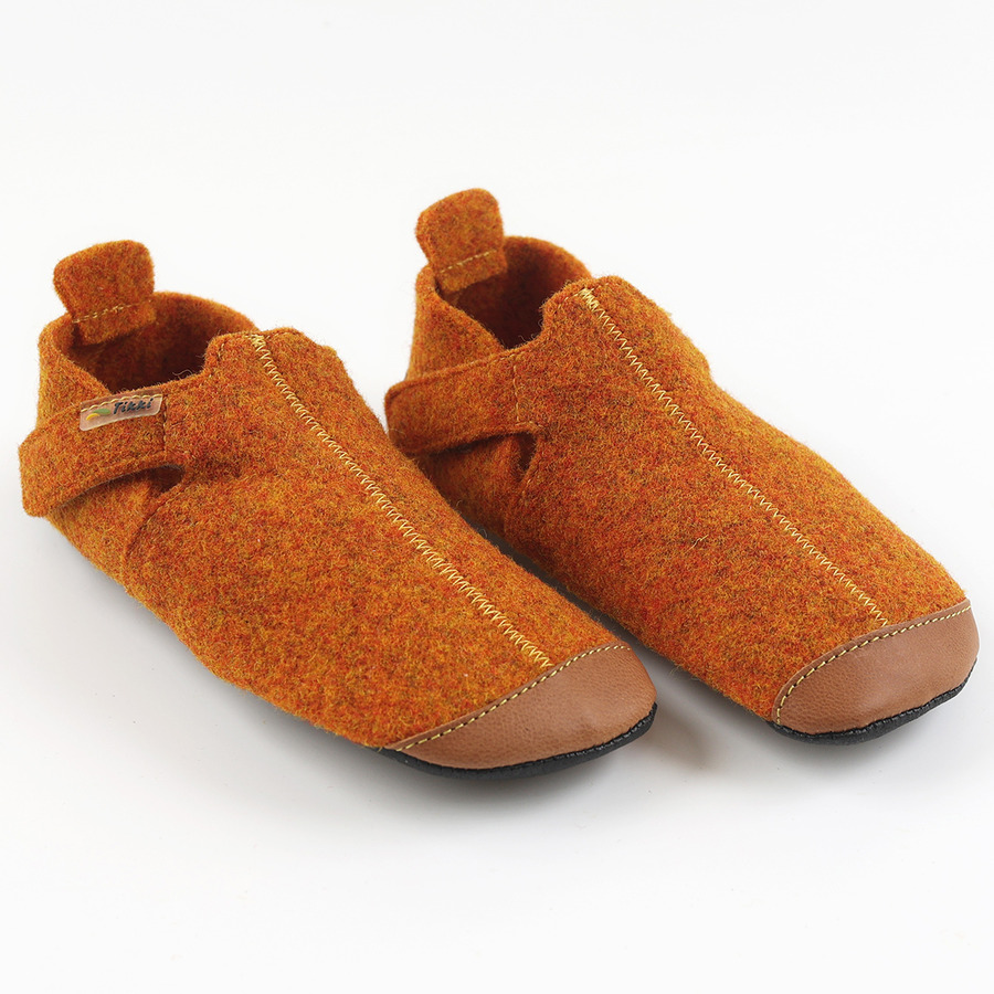 Wool slippers ZIGGY - Gingerbread 36-44 EU