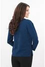 Bluza albastra cu broderie