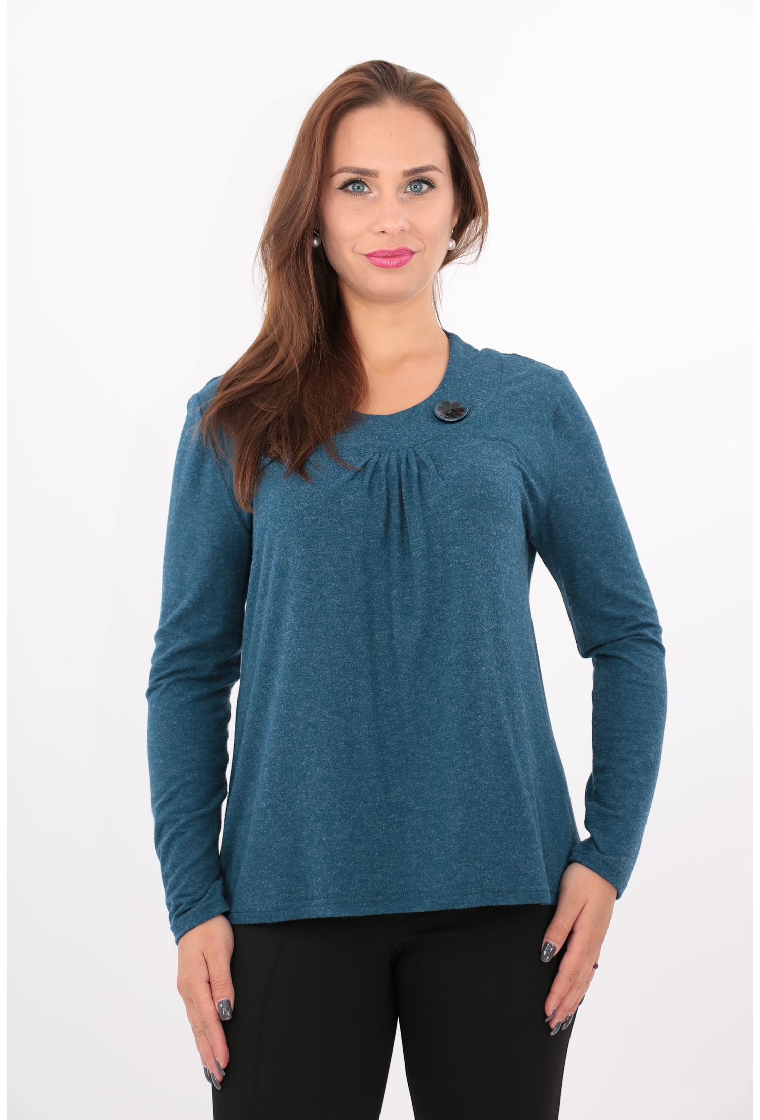 Bluza albastra din tricot