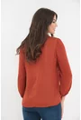 Bluza caramizie din vascoza