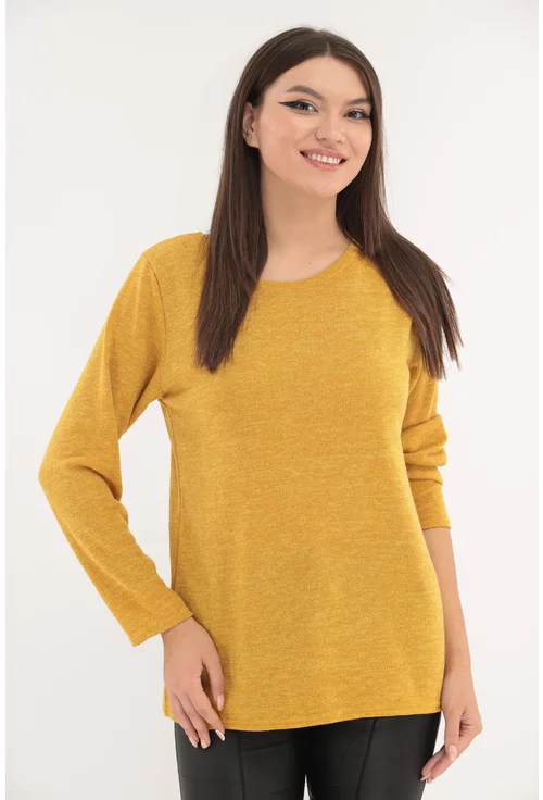 Bluza din jerse fin mustar