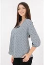 Bluza gri cu imprimeu abstract