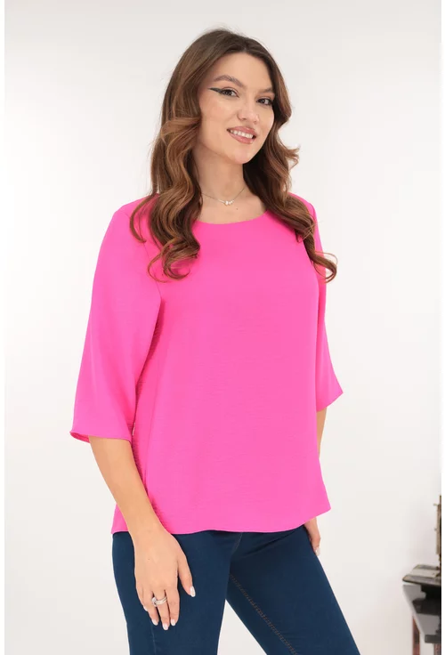 Bluza lejera uni fucsia