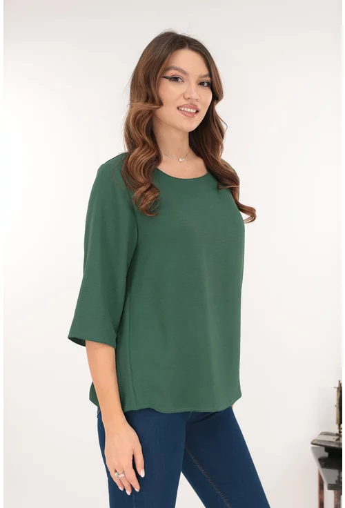 Bluza lejera uni verde-smarald