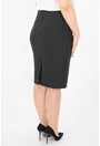 Fusta conica din stofa elastica neagra