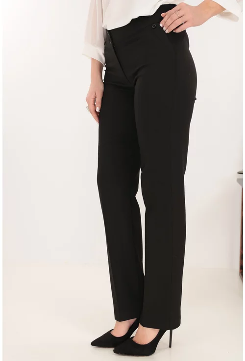 Pantaloni clasici din stofa neagra