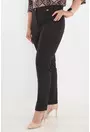 Pantaloni conici lungi din stofa maro