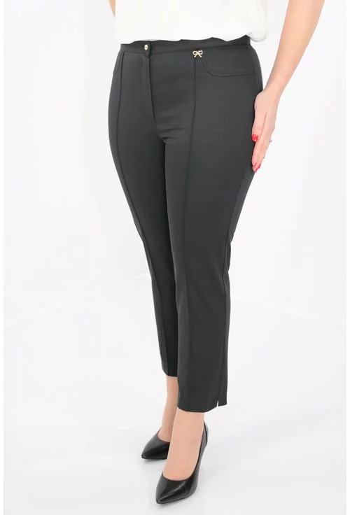 Pantaloni conici negri