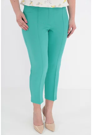 Pantaloni office aqua 7/8