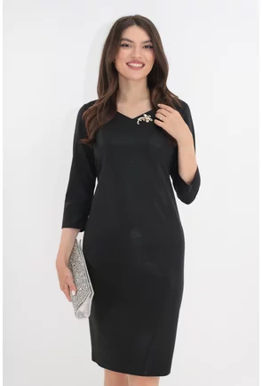 Rochie de ocazie neagra cu glitter