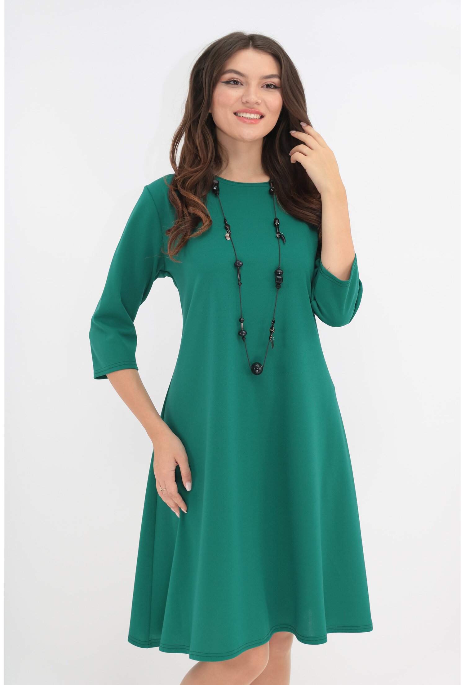 Rochie evazata verde