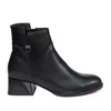 Botine damă elegante din piele naturală, Pass Colection - 4604 Negru Box