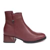 Botine damă elegante din piele naturală, Pass Colection - 4604 Vișiniu Box