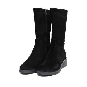 Cizme damă din piele naturală  - 3308 Negru velur