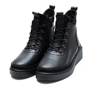 Ghete damă din piele naturală - 3300 Negru Box