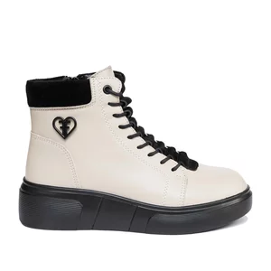 Ghete damă din piele naturală - 3306 Taupe Box