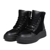 Ghete damă din piele naturală - 3307 Negru Box