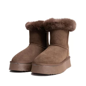 Ghete damă din piele naturală  -  42015 Maro Velur