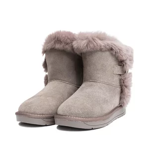 Ghete damă din piele naturală  -  42016 Gri Velur